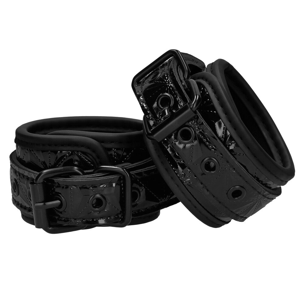 ouch luxury black hand cuffs