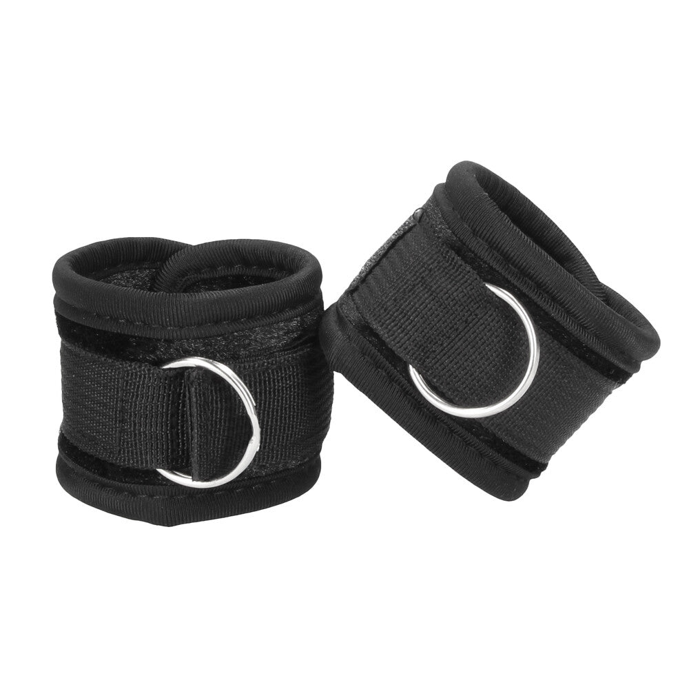 ouch velvet and velcro wrist cuffs