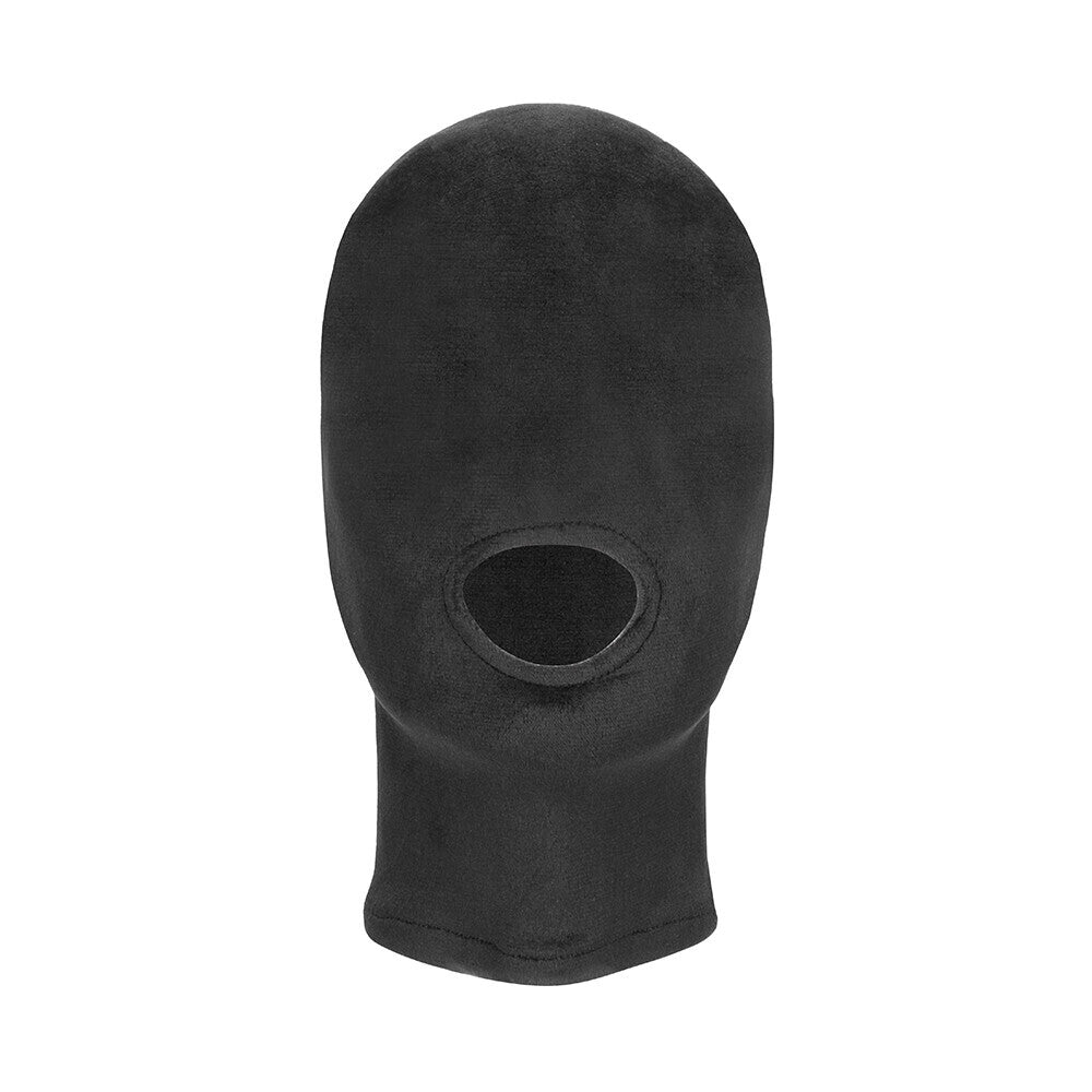 ouch velvet mask with mouth opening