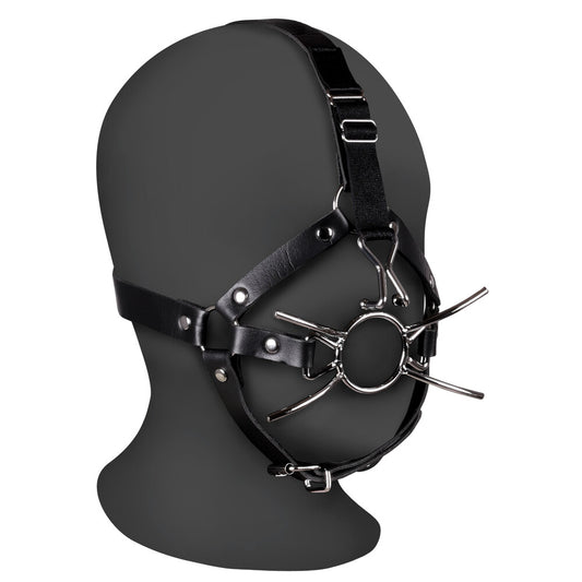 ouch xtreme head harness with spider gag and nose hooks