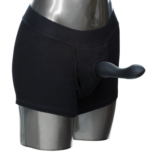 packer gear boxer harness black medium to large