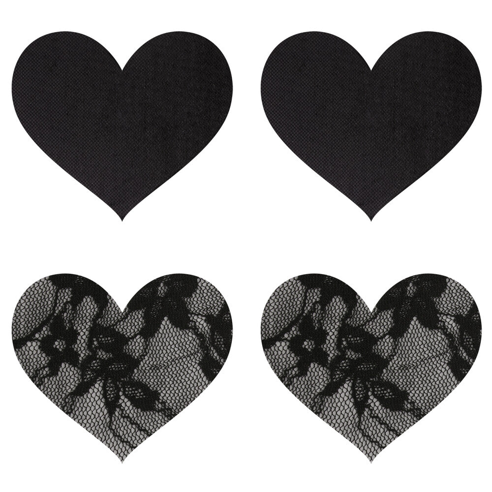 peekaboo pasties satin and lace hearts