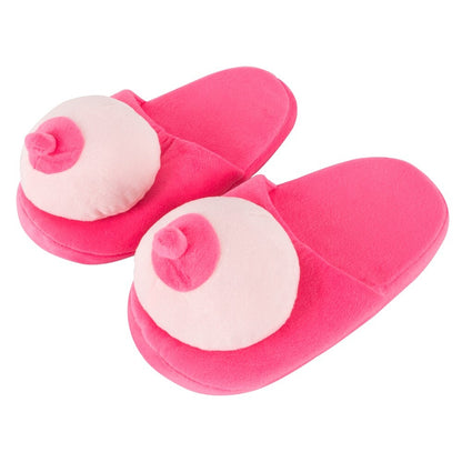 pink boob slippers