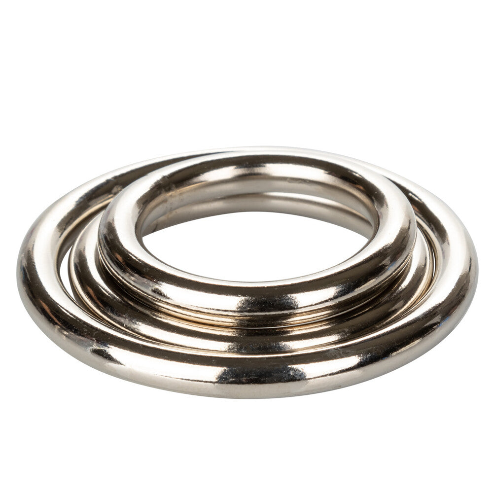premium 3 piece silver ring set