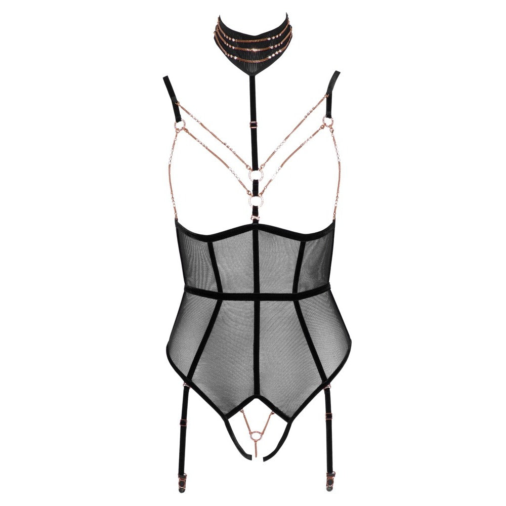 premium abierta fina body with chains