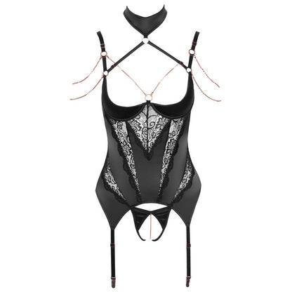 premium abierta fina open basque set with chains