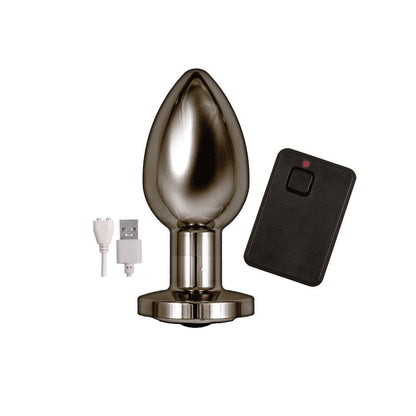 premium ass sation remote vibrating butt plug black