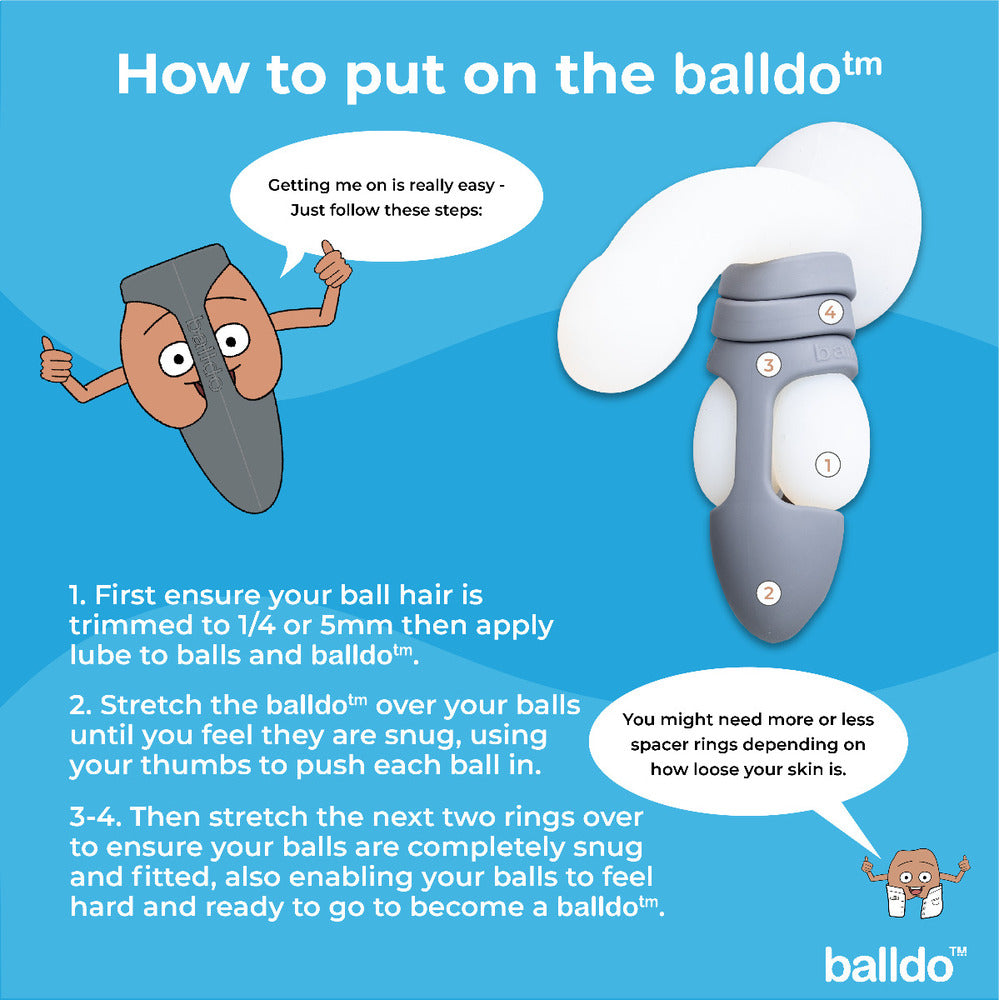 premium balldo the worlds first ball dildo steel grey