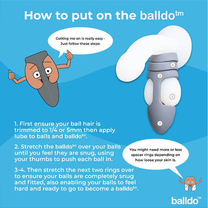 premium balldo the worlds first ball dildo steel grey