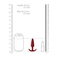 premium beginners size slim butt plug red