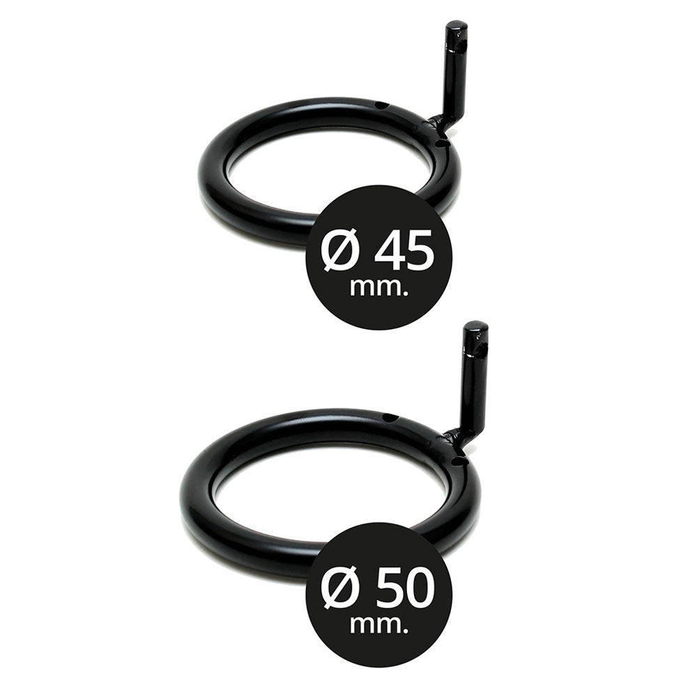 premium black metal male chastity device with padlock