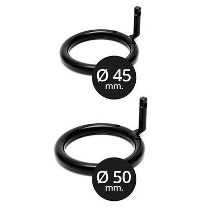 premium black metal male chastity device with padlock