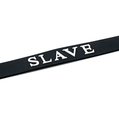 premium black silicone slave collar