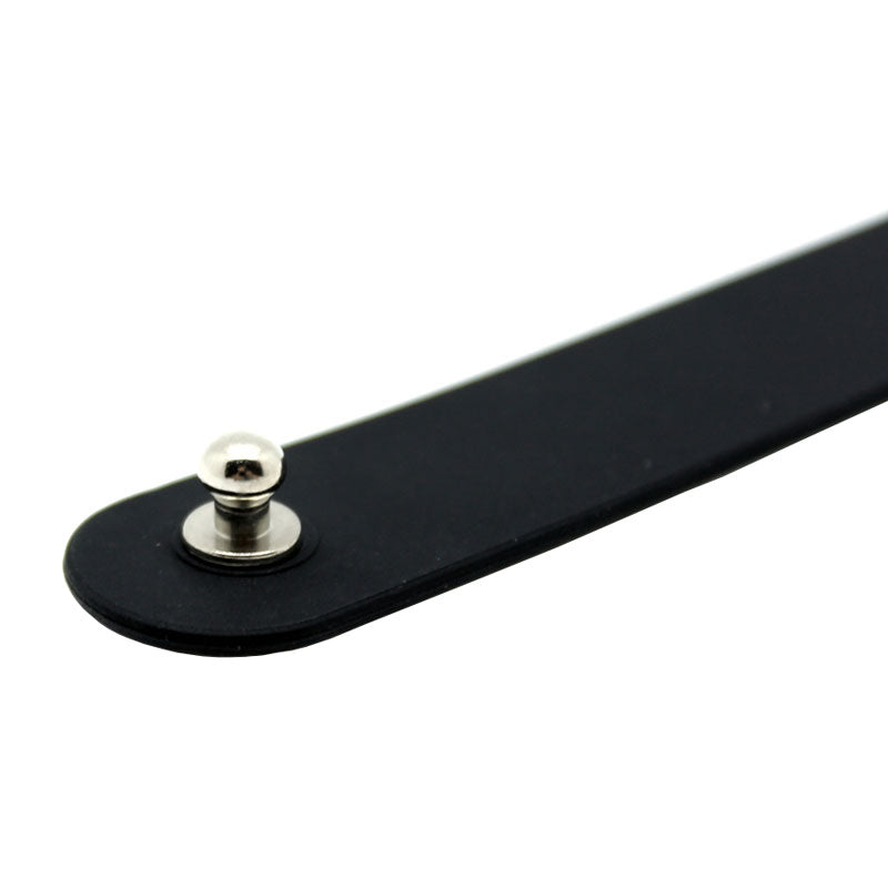 premium black silicone slut collar