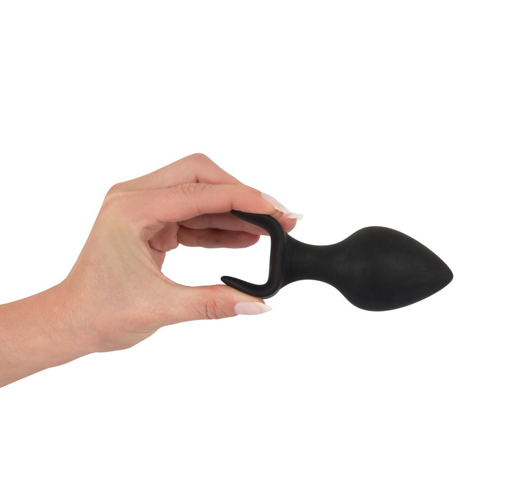 premium black velvet silicone three piece anal training set