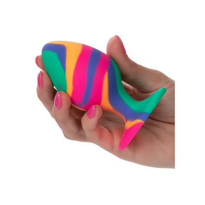 premium cheeky large tie dye butt plug