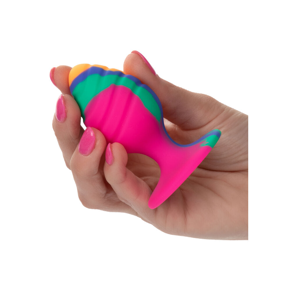 premium cheeky medium swirl tie dye butt plug