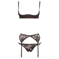 premium cottelli collection black half bra set
