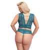 Cottelli Curves Bralette and Crotchless Thong Set