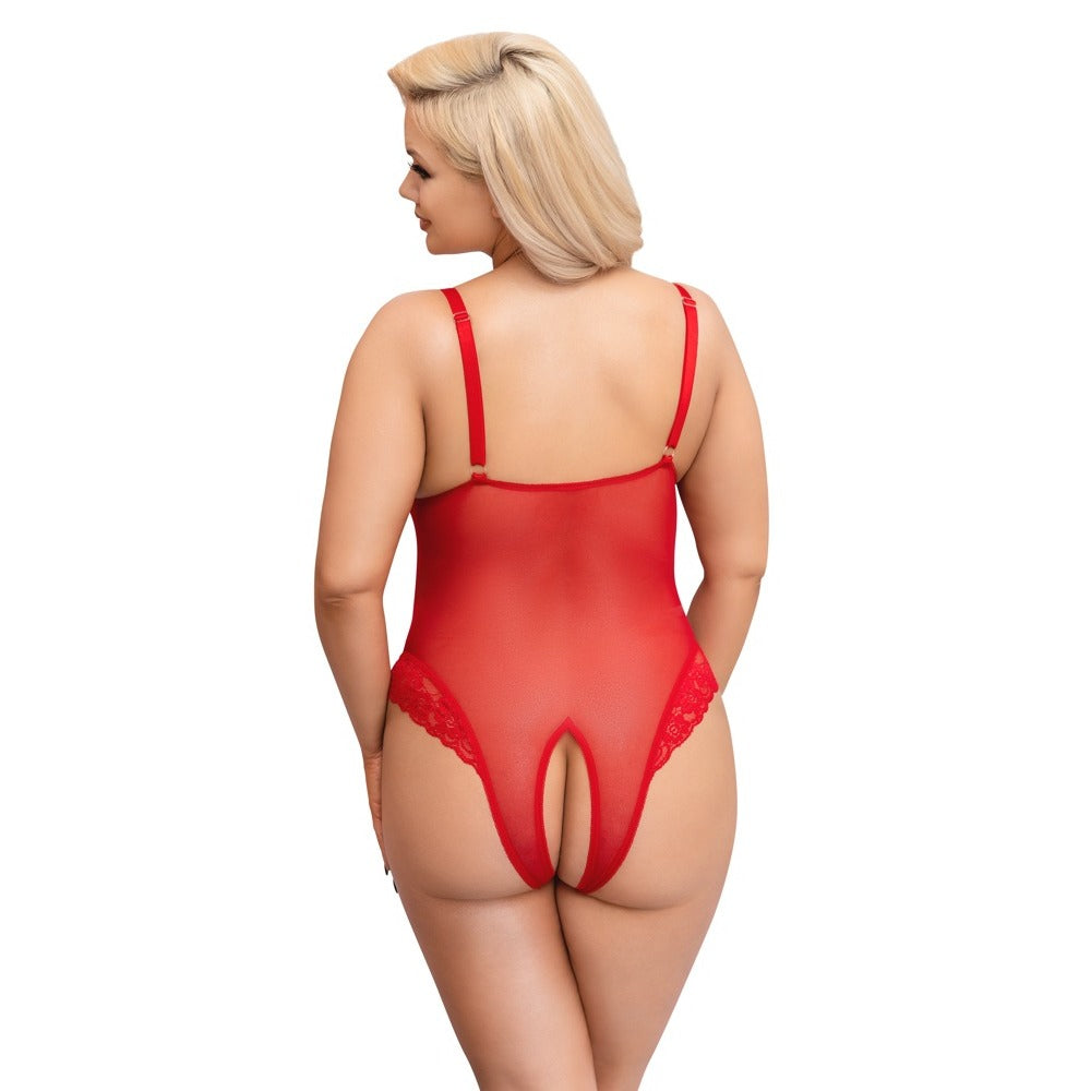 premium cottelli curves crotchless body red