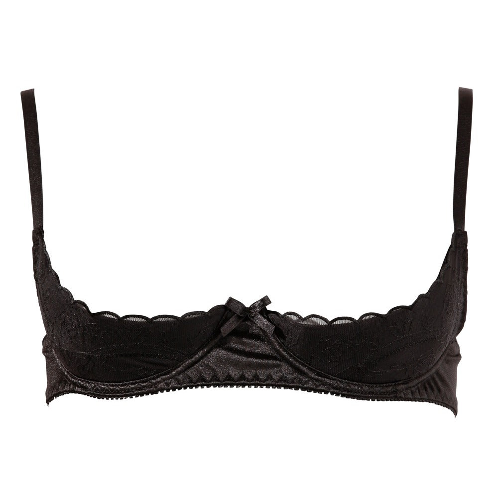premium cottelli half cup bra black