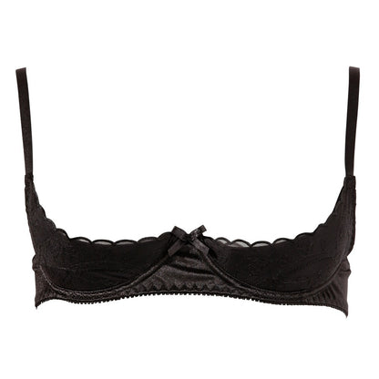 premium cottelli half cup bra black