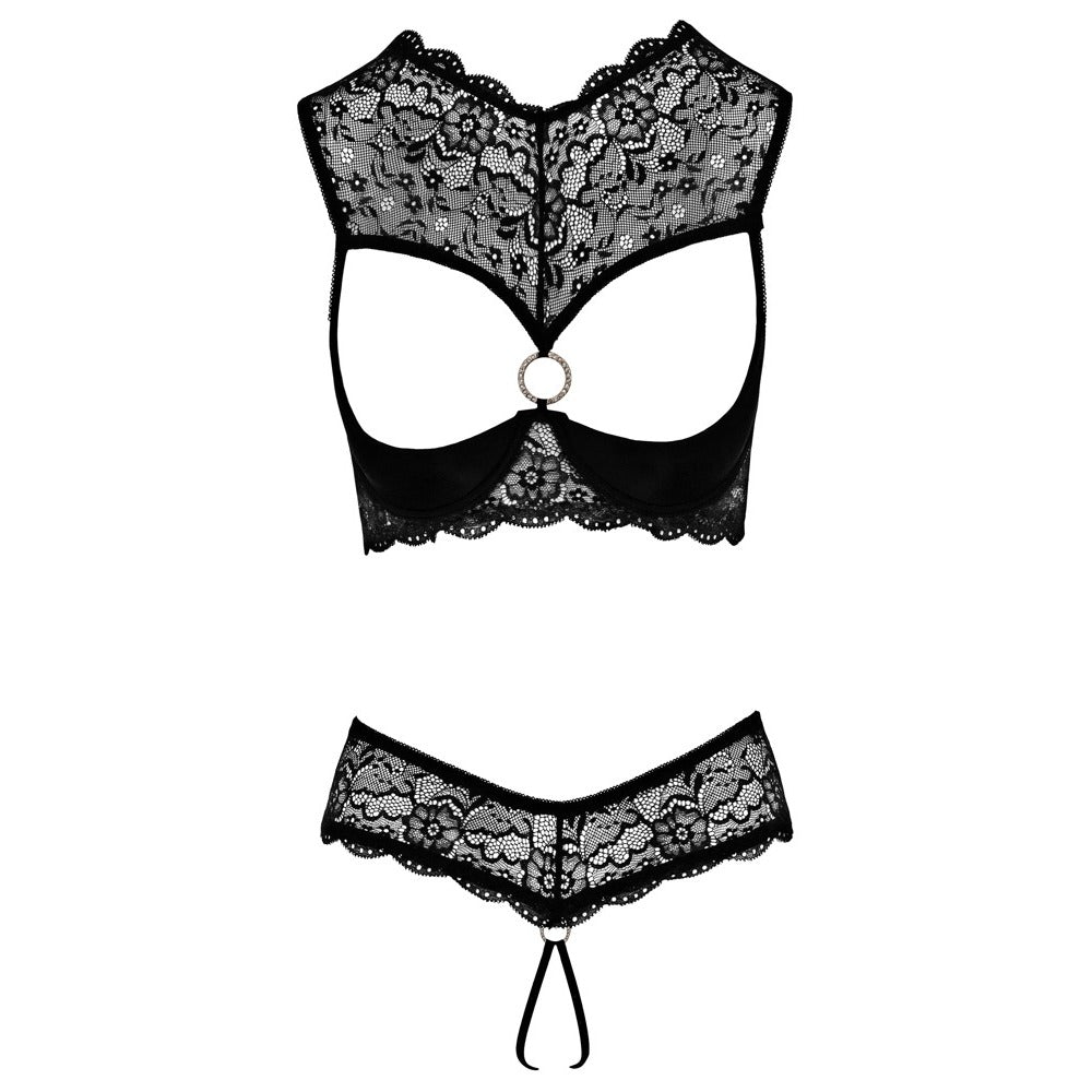 premium cottelli shelf bra and string