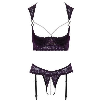 premium cupless and crotchless bra set
