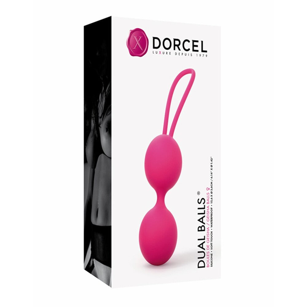 premium dorcel soft touch geisha dual balls pink
