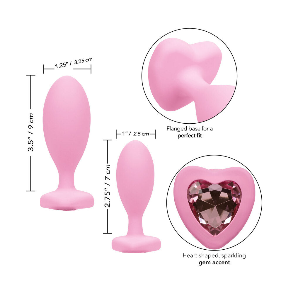 premium first time crystal booty duo butt plugs