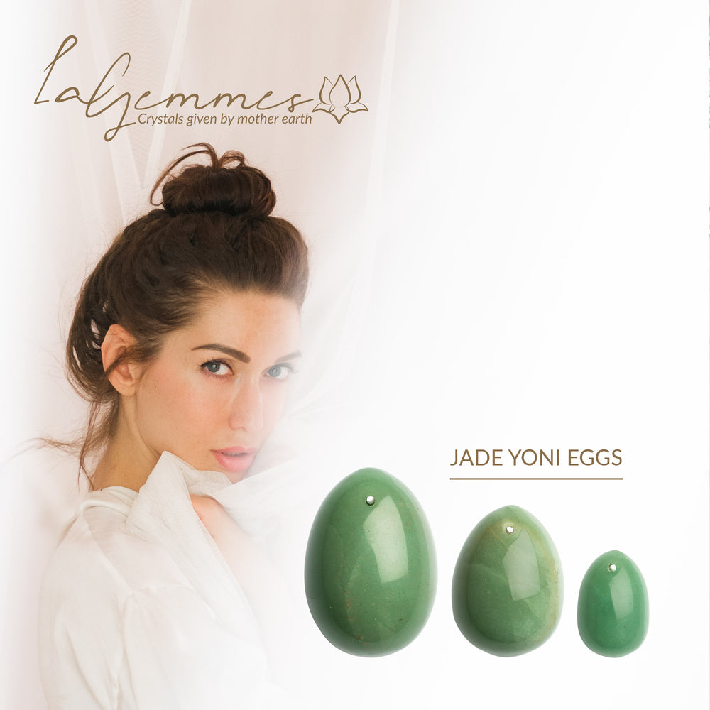 premium la gemmes yoni egg set jade