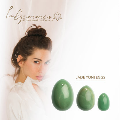 premium la gemmes yoni egg set jade
