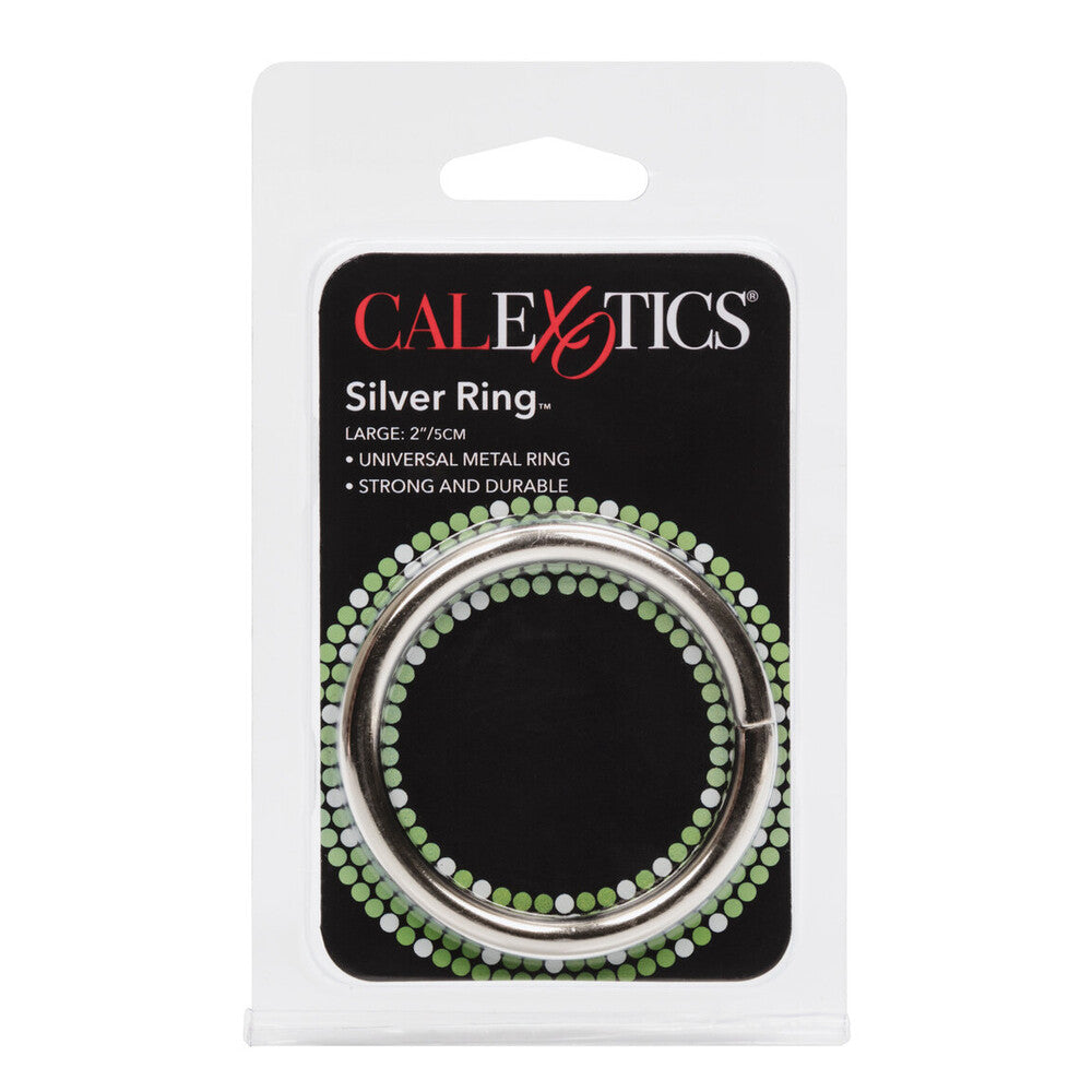 premium large silver cock ring