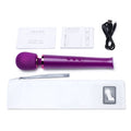 premium le wand petite rechargeable vibrating massager dark cherry