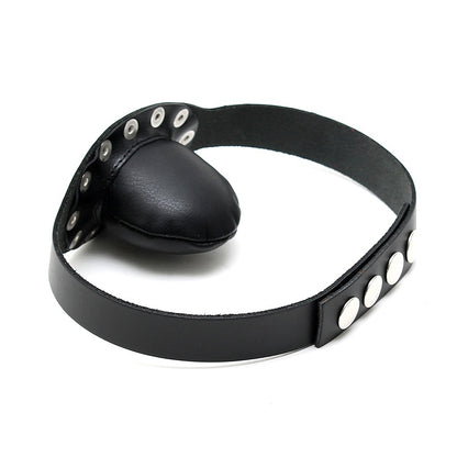 premium leather gag with studs