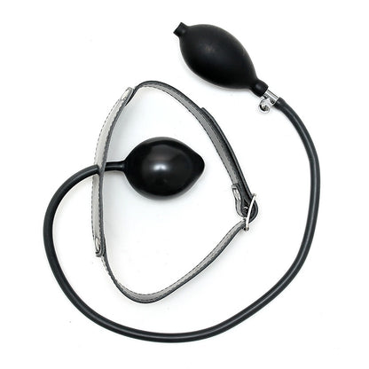 premium leather inflatable gag