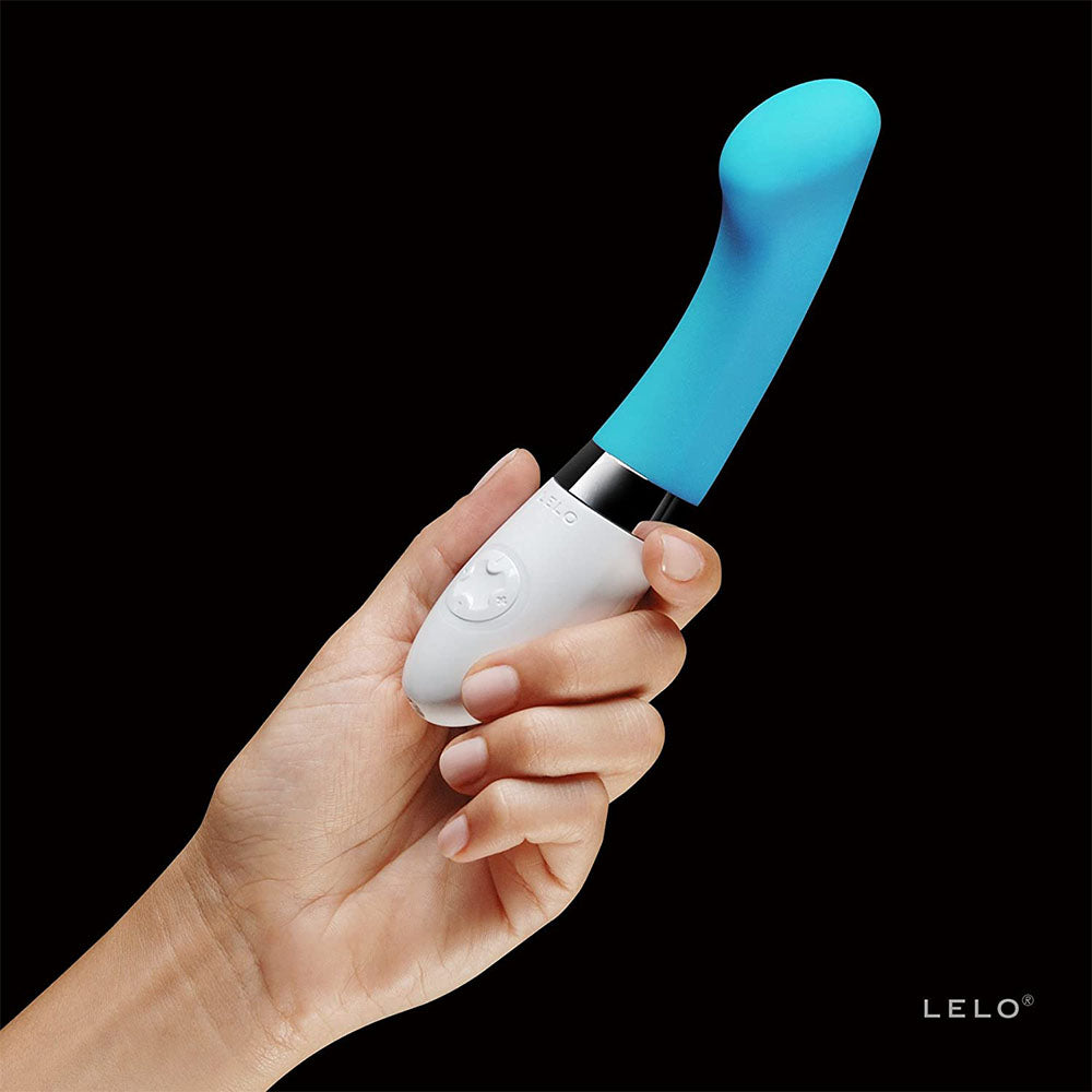 premium lelo gigi 2 turquoise blue g spot vibrator