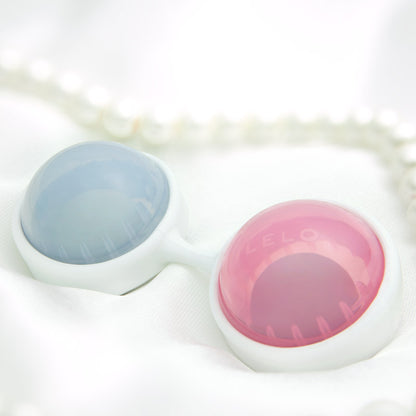 premium lelo luna mini beads pink and blue