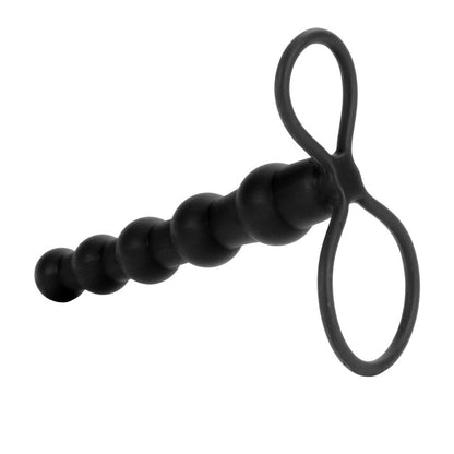 premium love rider beaded dual black penetrator