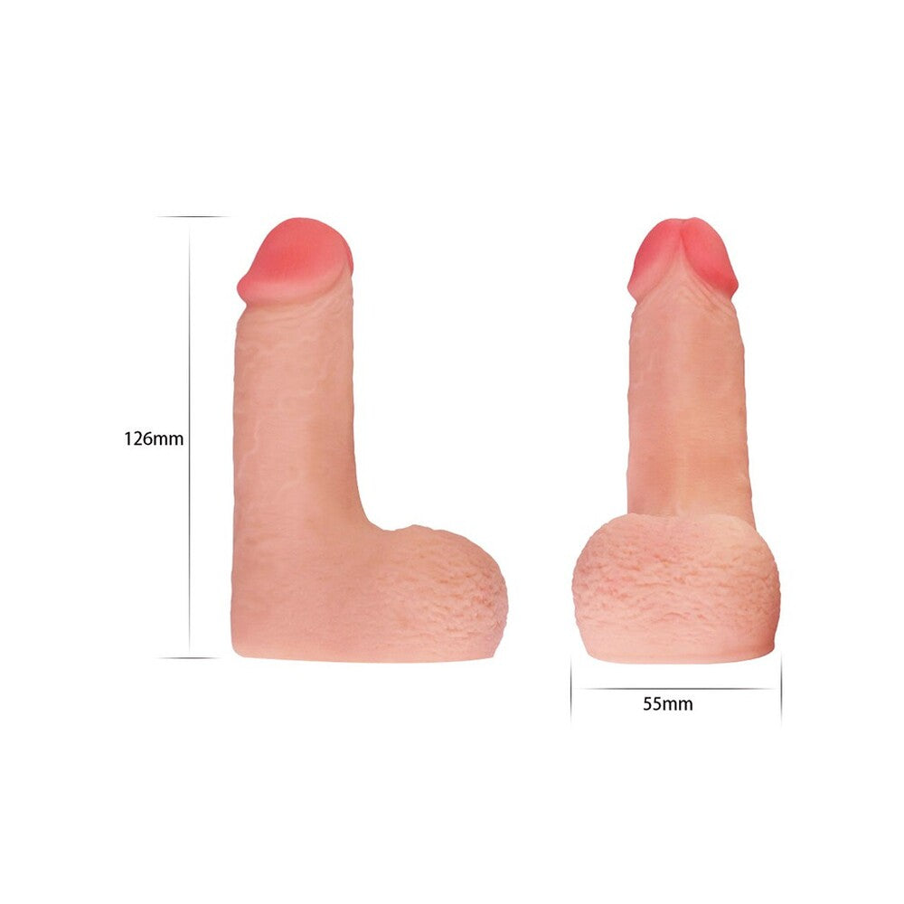 premium lovetoy skinlike limpy cock 5 inches flesh pink