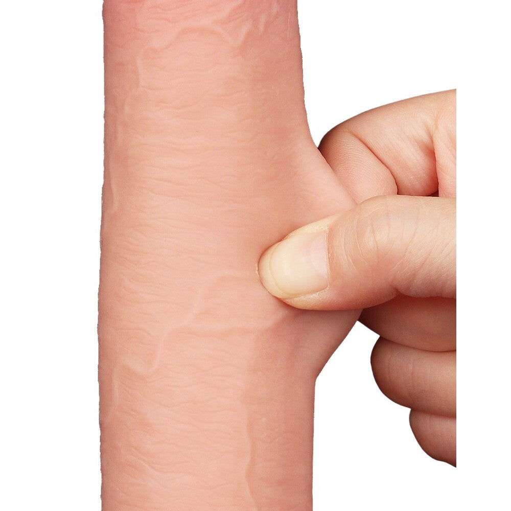 premium lovetoy sliding easy bend skin dildo 9 inch
