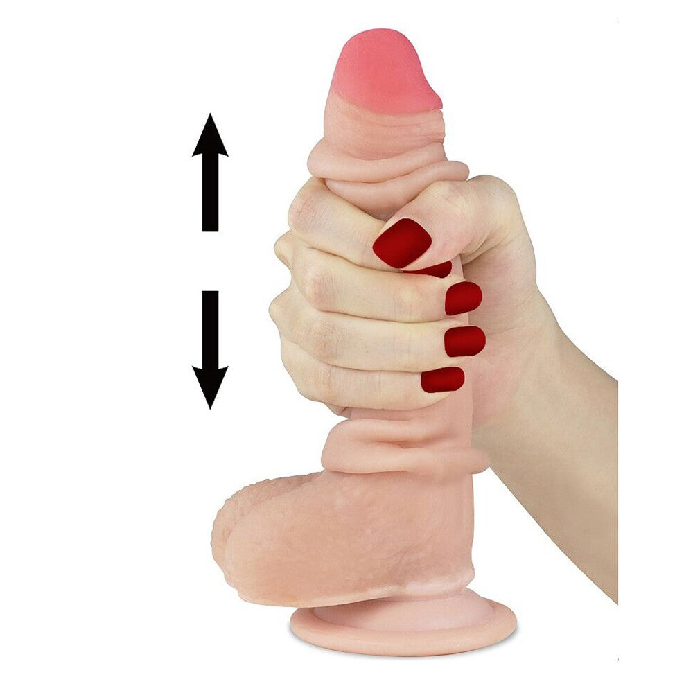 premium lovetoy sliding skin dildo 7 inch