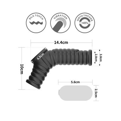 premium lovetoy wave vibrating penis scrotum sleeve