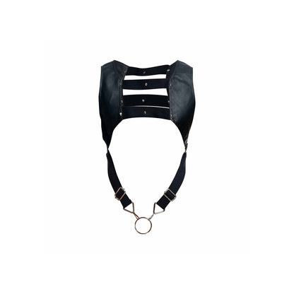 premium male basics dngeon crop top cock ring harness