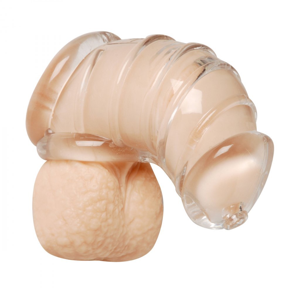 premium master series detained soft body chastity cage