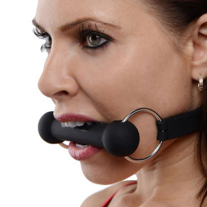 premium master series mr ed lockable silicone horse bit gag
