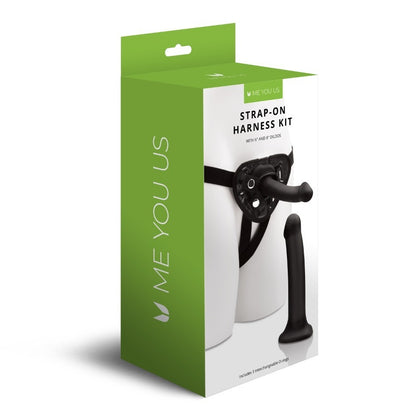 premium me you us strap on harness kit with 6 and 8 inch dildos