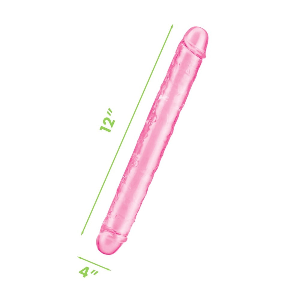 premium me you us ultra double dildo 12 inches pink