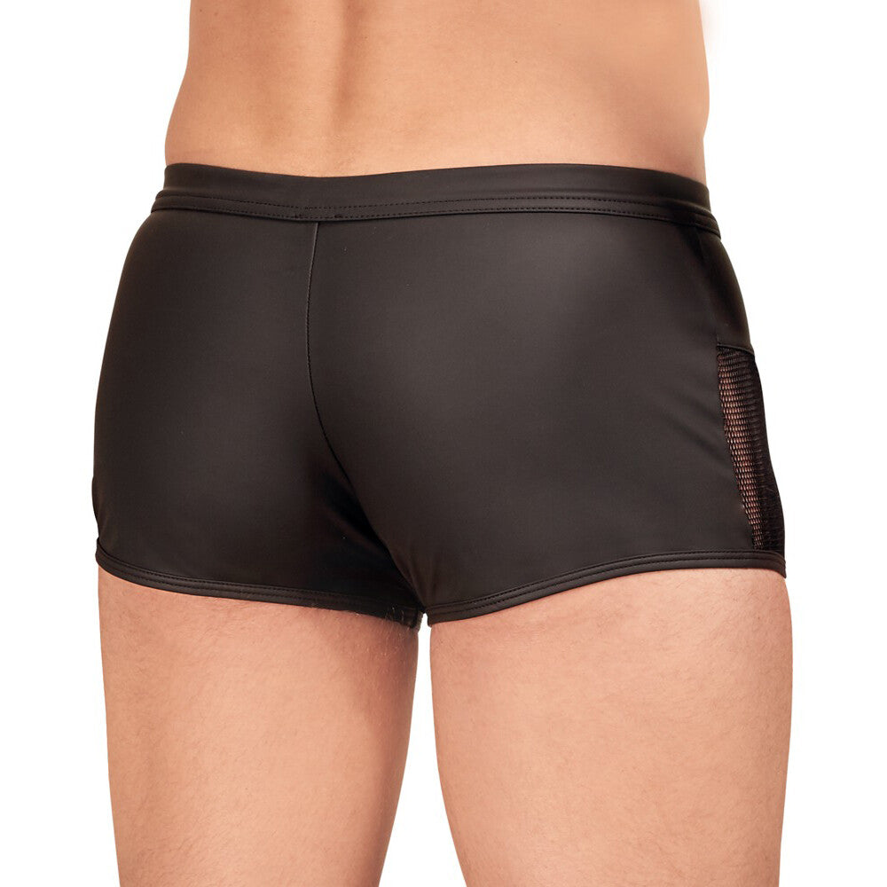 premium nek matte look pants with zip opening black