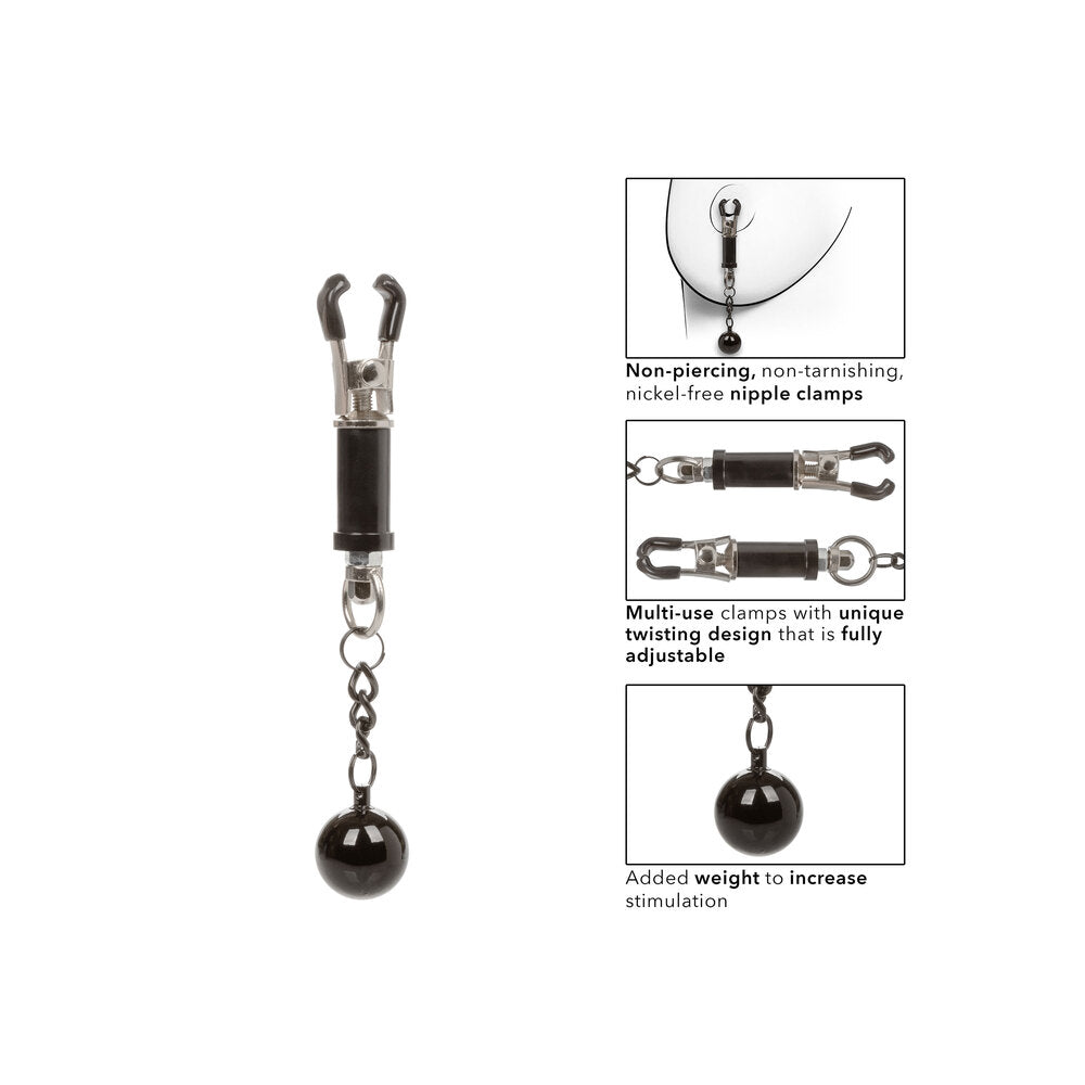 premium nipple grips weighted twist nipple clamps